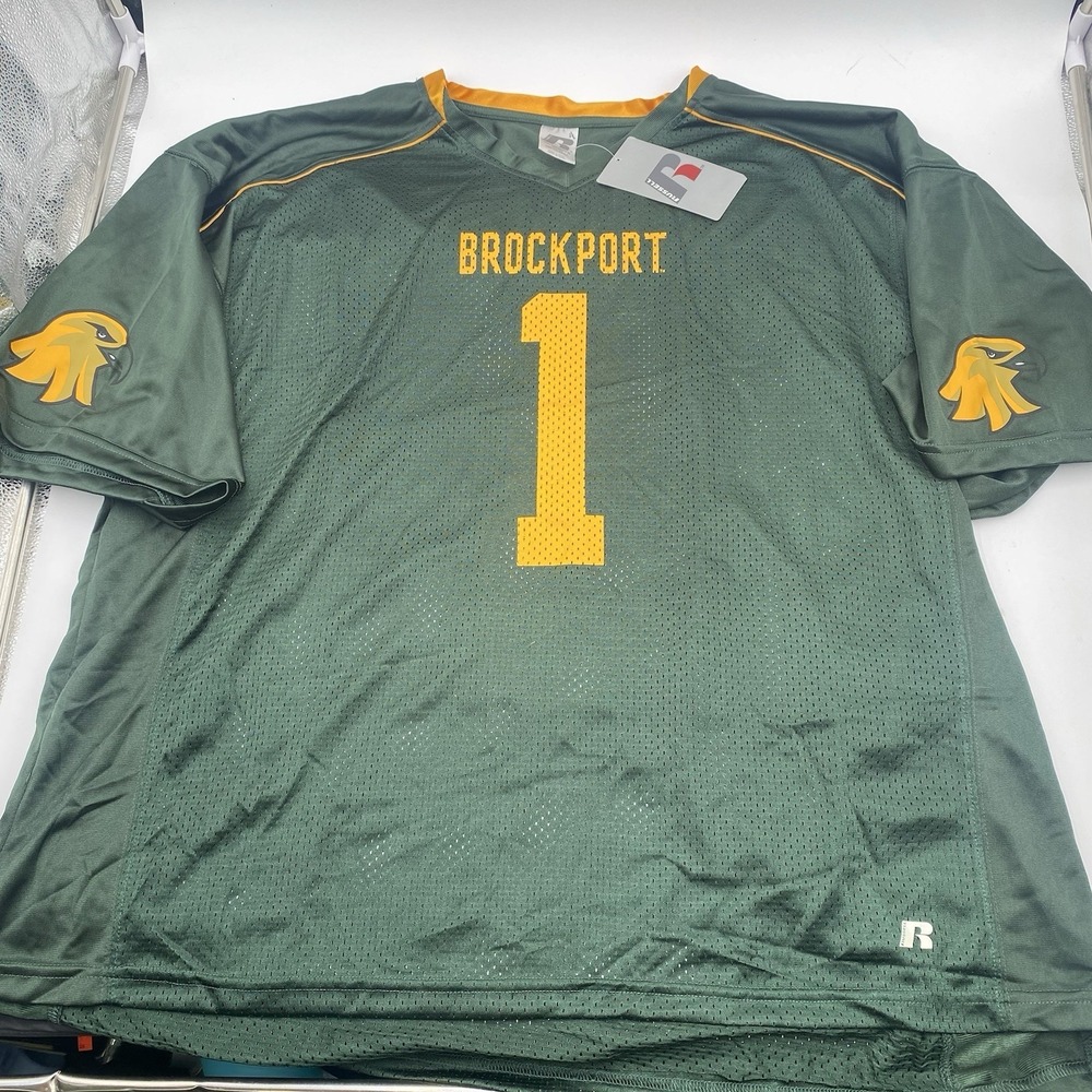 Sunny Brockton Golden Eagles Football Jersey Russell Athletic Men 3XL Green New‎